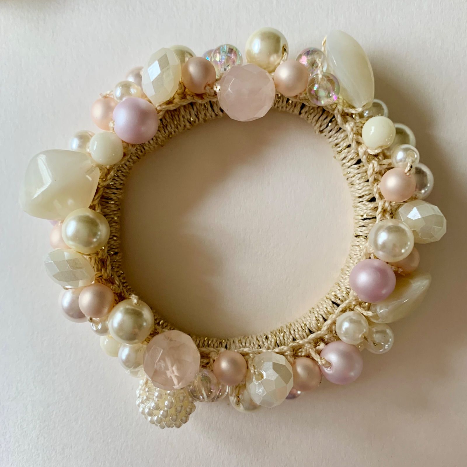 シュシュ  ヘアゴム  めちゃかわ♡ウッドビーズ シュシュ ヘアゴム めちゃかわ♡ウッドビーズ シュシュ ヘアゴム