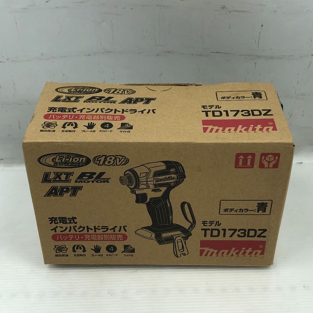 MAKITA マキタ 締め付け工具 インパクトドライバ ♥品 S 本体のみ コードレス式 TD173DZ ブルー