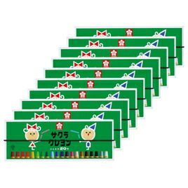 クレヨン太巻 ２０色 １０セット 152361 10ｺ サクラクレパス WWW_SKLAD-KIRPICHA_RU