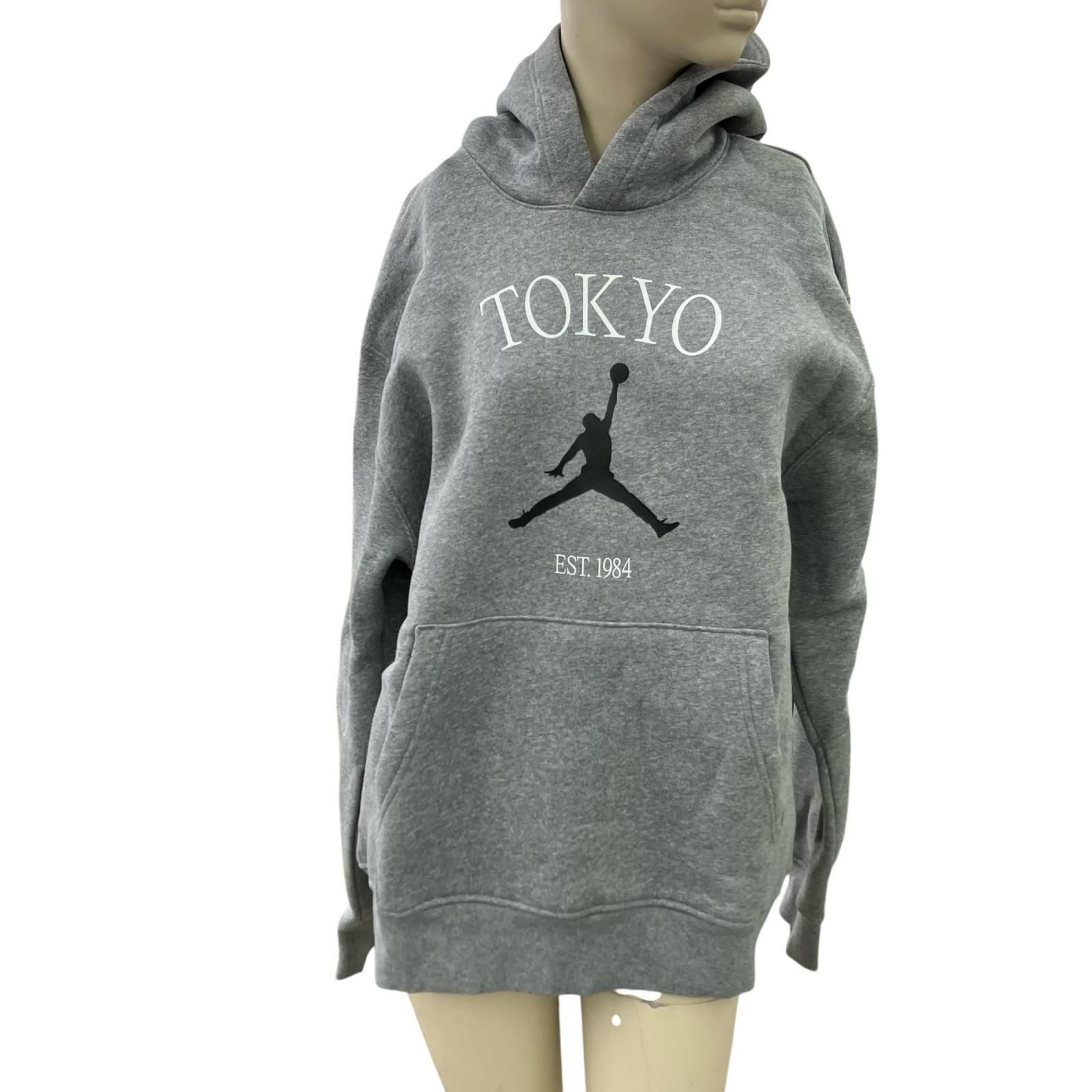 186004 新品未使用 NIKE ナイキ パーカー JORDAN TOKYO 1985 HF1518-091  L グレー 裏起毛 コットン/ポリエステル メンズ [0000000000466] 186004 新品未使用 NIKE ナイキ パーカー JORDAN TOKYO 1985 HF1518