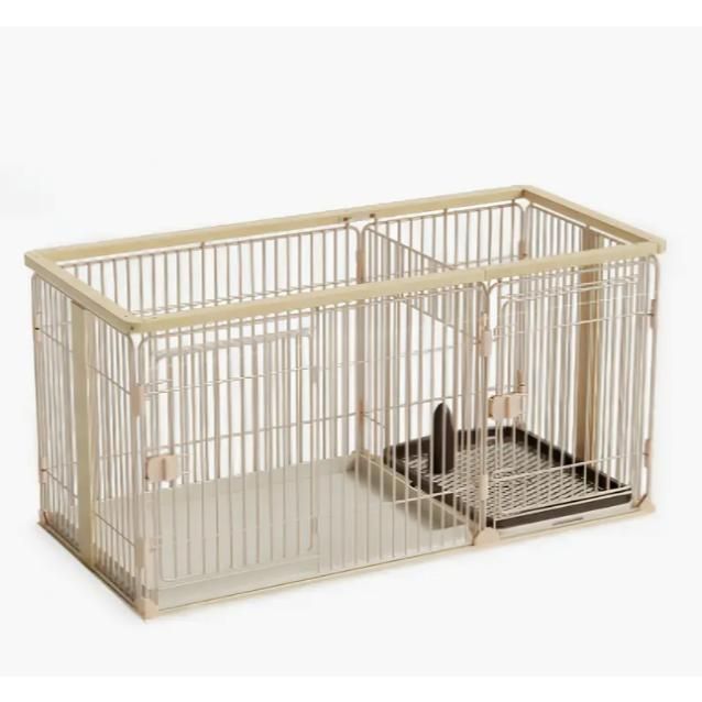 子犬 成犬用二重扉鉄製室内ペットペン