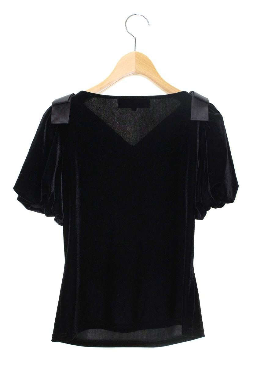 ENFOLD エンフォルド アシンメトリーシャツブラウス38ネイビー紺