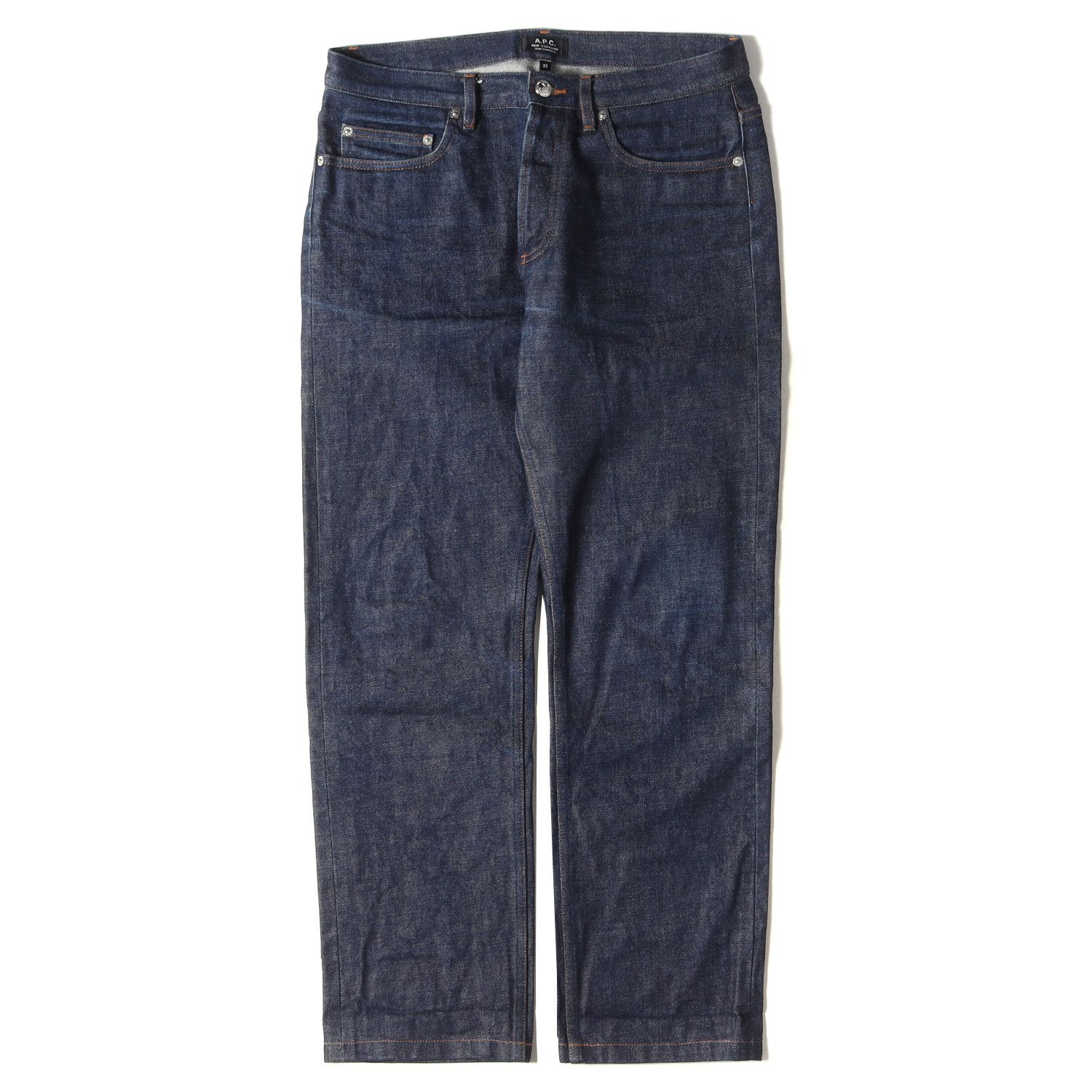 A.P.C. アーペーセー デニムパンツ サイズ:30 テーパード ボタンフライ リジッド NEW STANDARD JEAN CLASSIQUE  ボトムス ジーンズ ジーパン インディゴ ベーシック ブランド シンプル