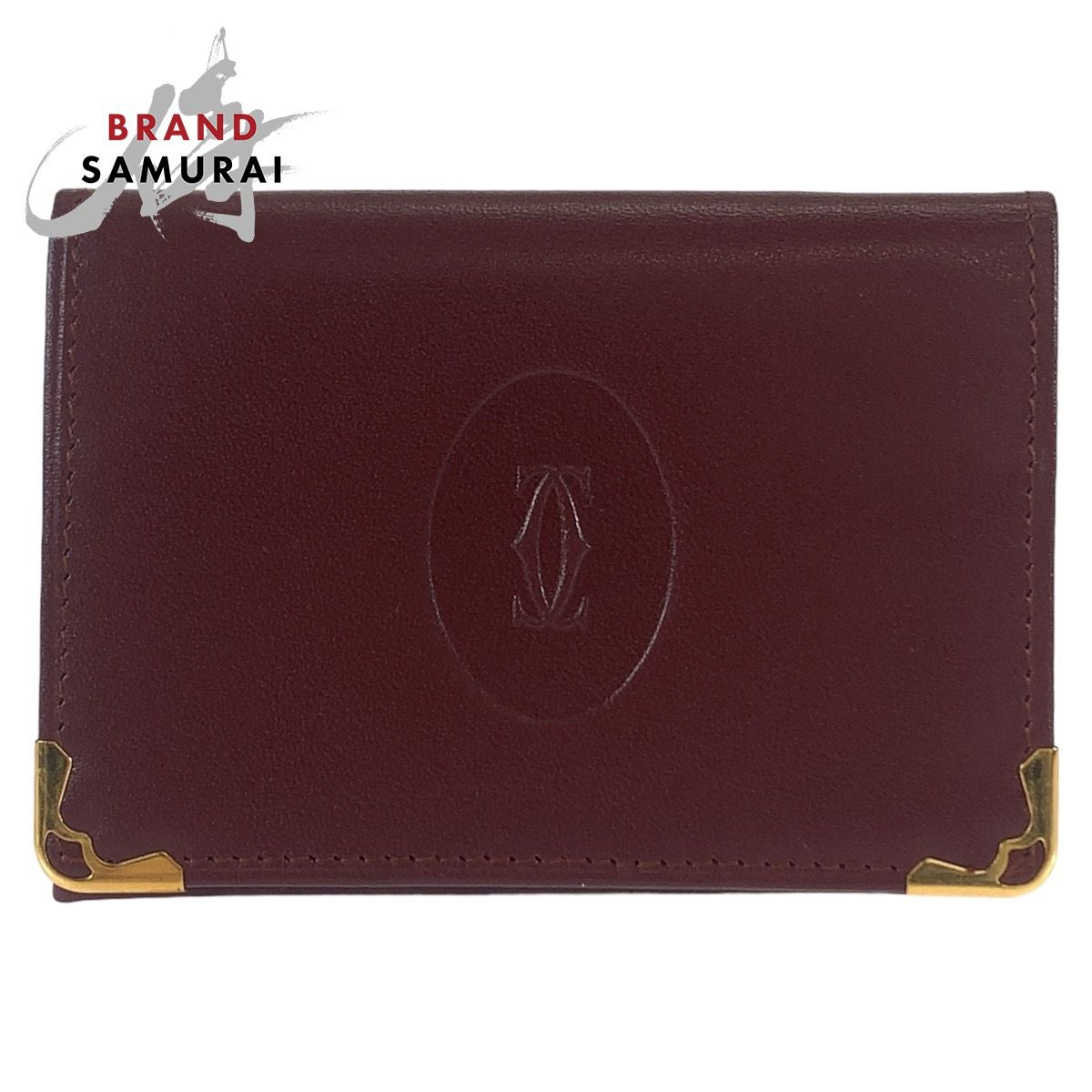 カルティエ CARTIER カードケース こなさ 名刺入れ レザー ブラック 