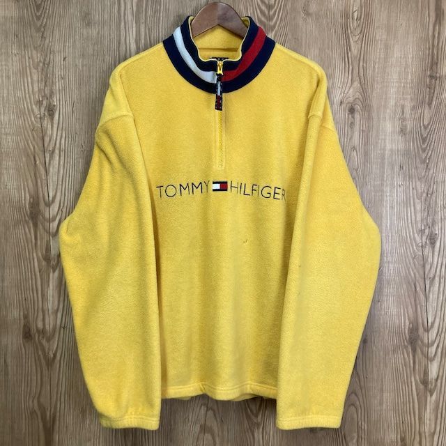 90s vintage TOMMY HILFIGER プルオーバー フリースジャケット トミーヒルフィガー 90年代 ビンテージ ヴィンテージ アメカジ アウトドア 古着 e23111524