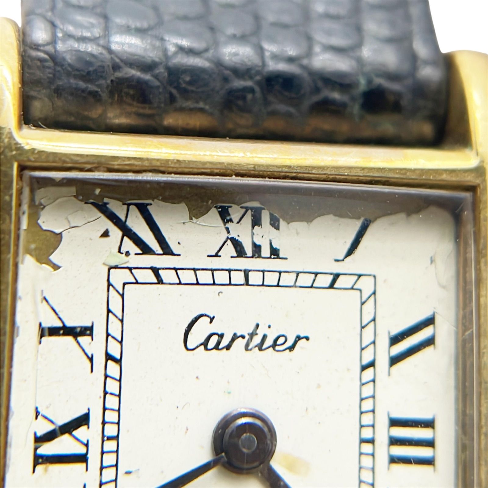 Cartier プレマストタンク カルティエ Ref.15705 K18メッキ