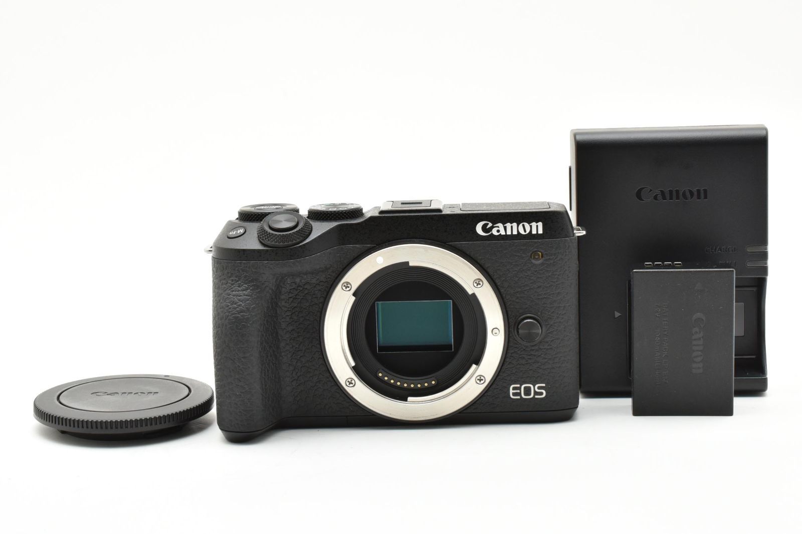上品 Canon EOS M6 Mark2 ブラック バッテリーチャージャーセット