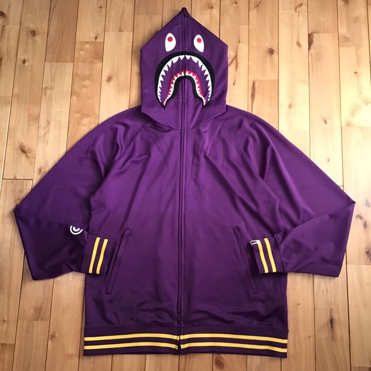 ジャージ シャークパーカー Purple shark ベイプ ape エイプ - メルカリ