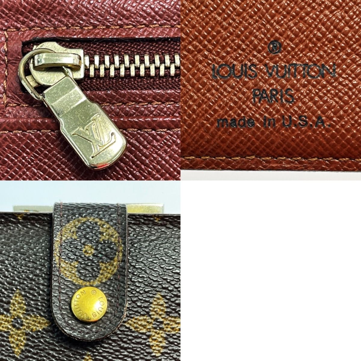 LOUIS VUITTON ルイヴィトン コンチネンタル・クラッチ T61217 モノグラム 2つ折り長財布 USA限定 ガマ口 ゴールド金具 LOUIS VUITTON ルイヴィトン コンチネンタル・クラッチ T61217