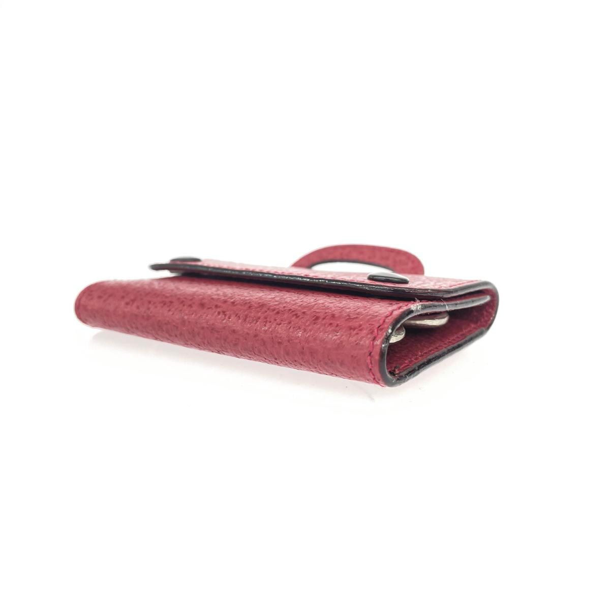 GUCCI グッチ 裁縫ポーチ/ソーイングセット ピッグレザー レッド