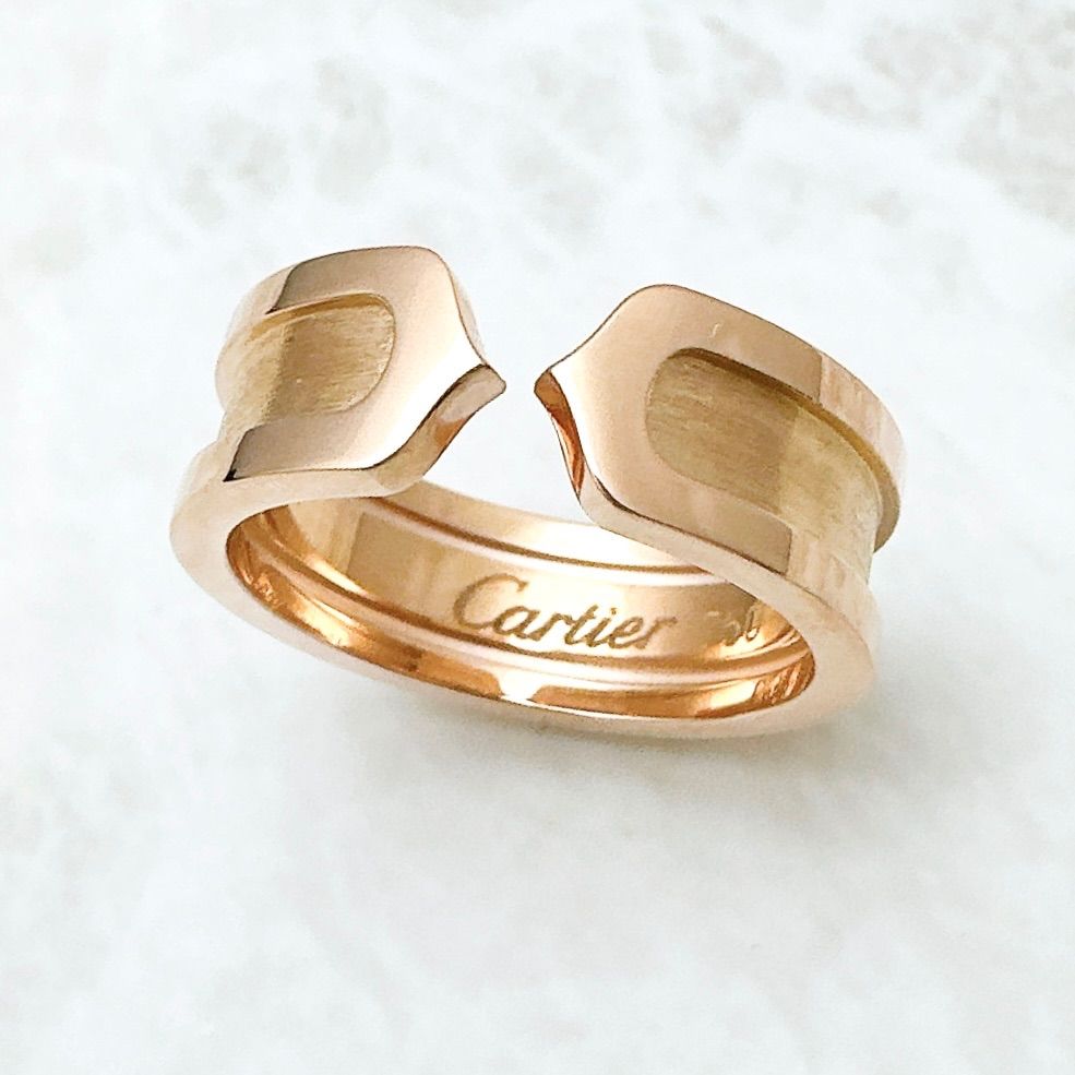 美品🌟Cartier C2 ピンクゴールド リング 51 約11号 U - メルカリ