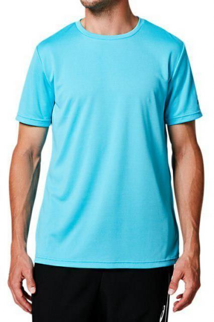 asics アシックス TEAM ONE POINT SLEEVE SS アクア L 2031D730 402 | スポーツ メンズ L 水色 服 衣類 衣料品 トレーニングウェア ウエア チームウェア トップス ドライ半袖シャツ シャツ Tシャツ 半袖 リサ