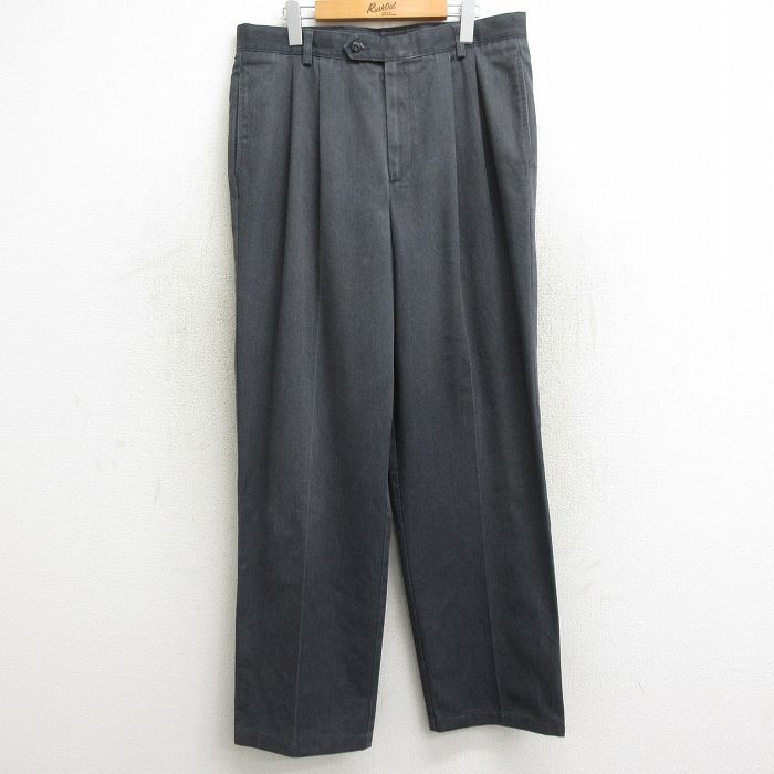 W36/古着 ドッカーズ スラックス パンツ メンズ 濃グレー 24jul06 中古 ボトムス ロング