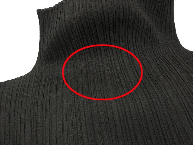 PLEATS PLEASE IBASICSハイネックトップスブラックサイズ3 RIB PLEATS BASICS – ISSEY MIYAKE ONLINE STORE