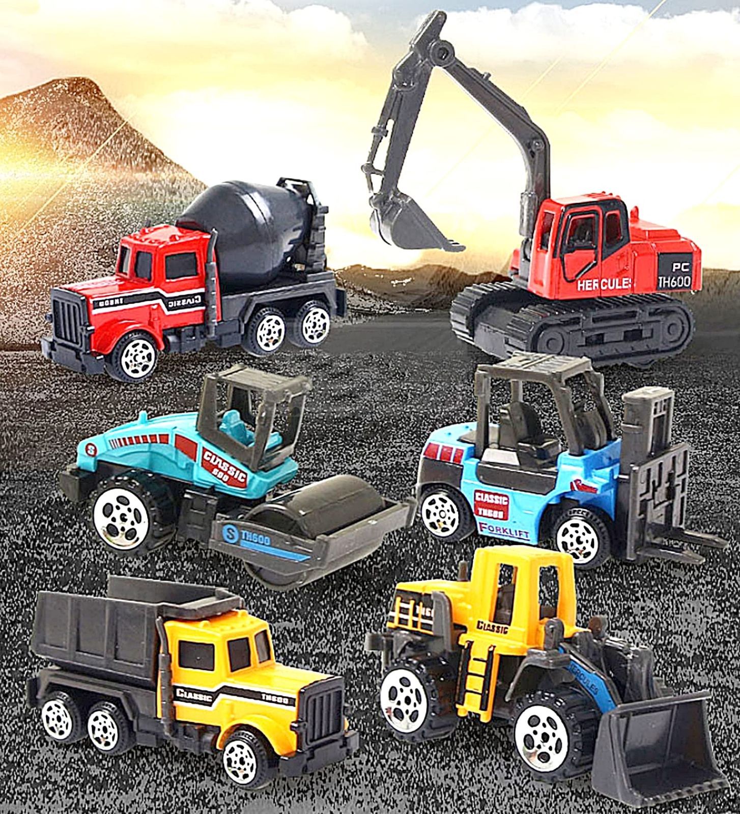 新着商品】クレーン車 ショベルカー おもちゃ くるま 砂場 合金
