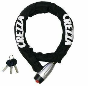 LEAD リード工業 CREZZA LW-009 リンクロック LW-009A ブラック  | ロック バイク 鍵 おすすめ スペアキー バイク用品 盗難防止 セキュリティ リード 盗難 防犯 対策 かっこいい 駐車 駐輪 ロゴ ブラッ