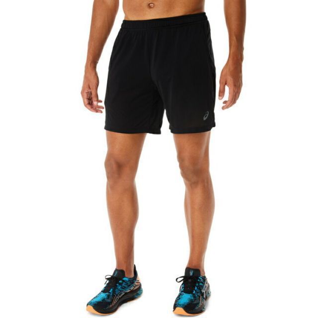 asics アシックス 7IN KNIT SHORTS パフォーマンスブラック XL 2031D790 1 | スポーツ メンズ XL ブラック 黒 服 衣類 衣料品ウェア ウエア ショートパンツ ハーフパンツ 吸汗速乾 通気性 軽量 ポケット