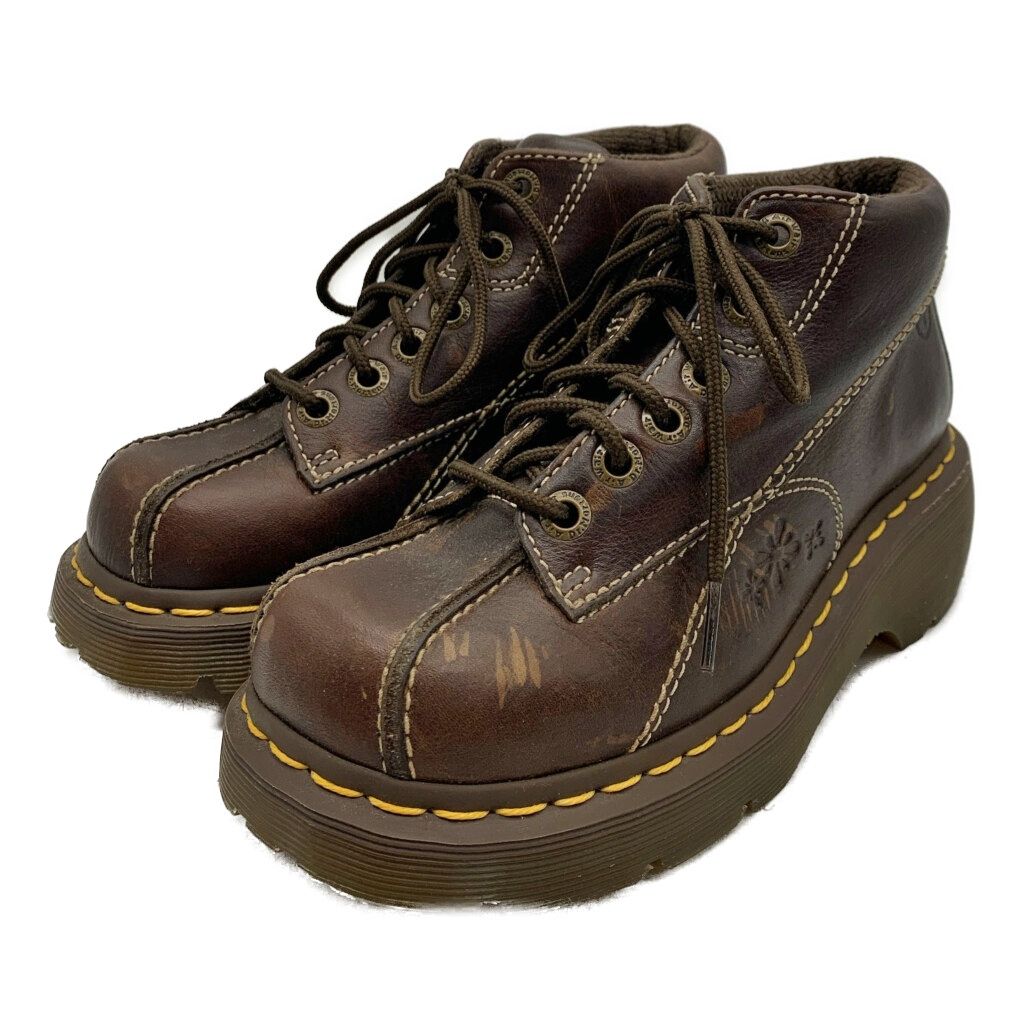 Dr. Martens ダークブラウン レースアップシューズ 和草】Dr. Martens