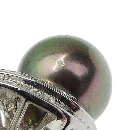 D0.19 黒蝶 ダイヤモンド リング Pt900プラチナ リング・指輪  