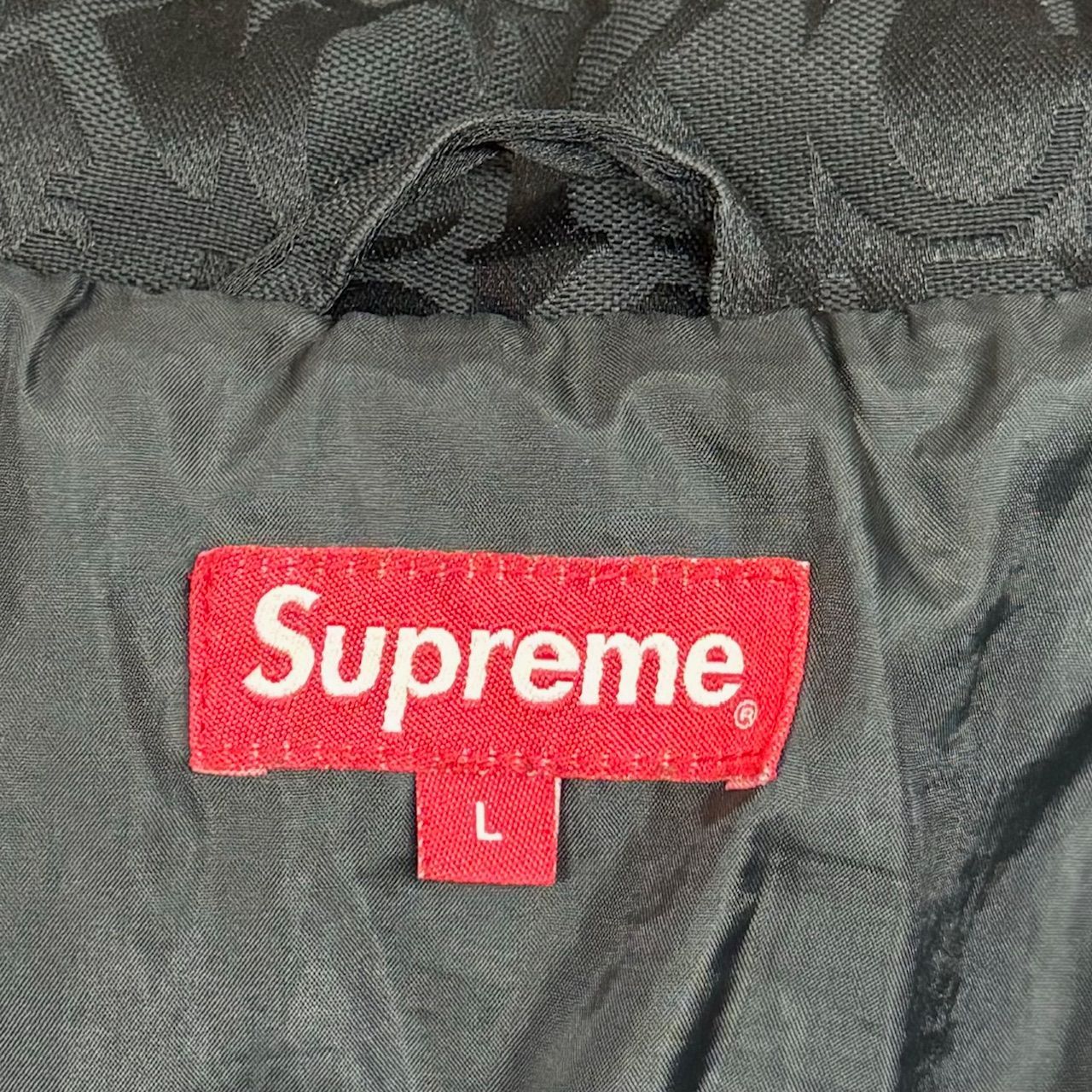 国内正規 Supreme 17AW Fuck Jacquard Puffy Jacket ファック 