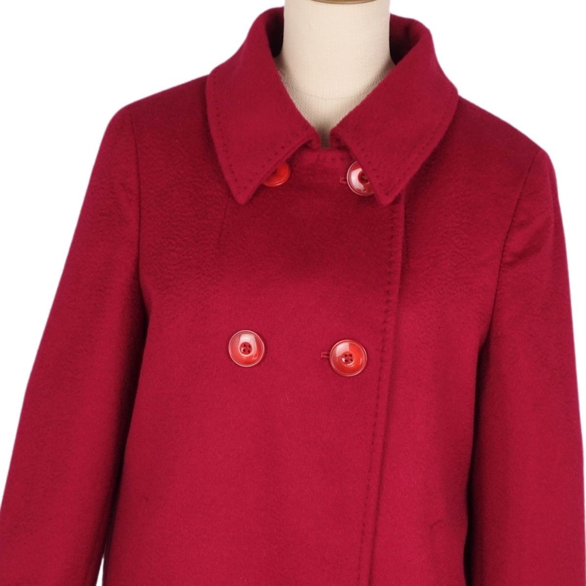 美品 マックスマーラ Max Mara STUDIO コート ロングコート ダブ