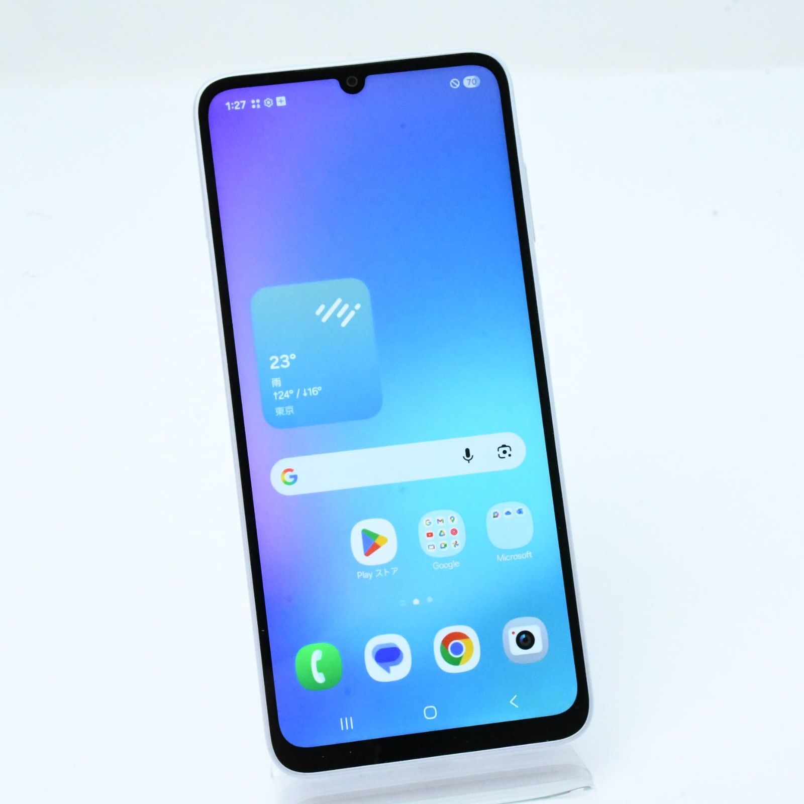 Samsung Galaxy A25 5G ライトブルー ホワイト 未使用に近い】SIM