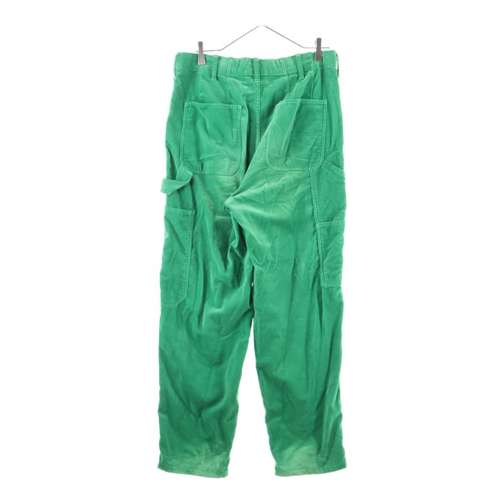 doublet ダブレット 21 AW CUT OFF VELVET PANTS カットオフベルベットパンツ グリーン
