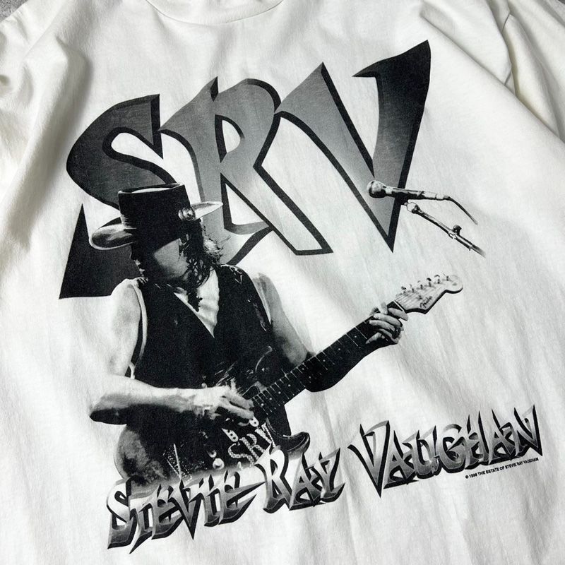 90s USA製 Stevie Ray Vaughan プリント 半袖 Tシャツ XL / 90年代