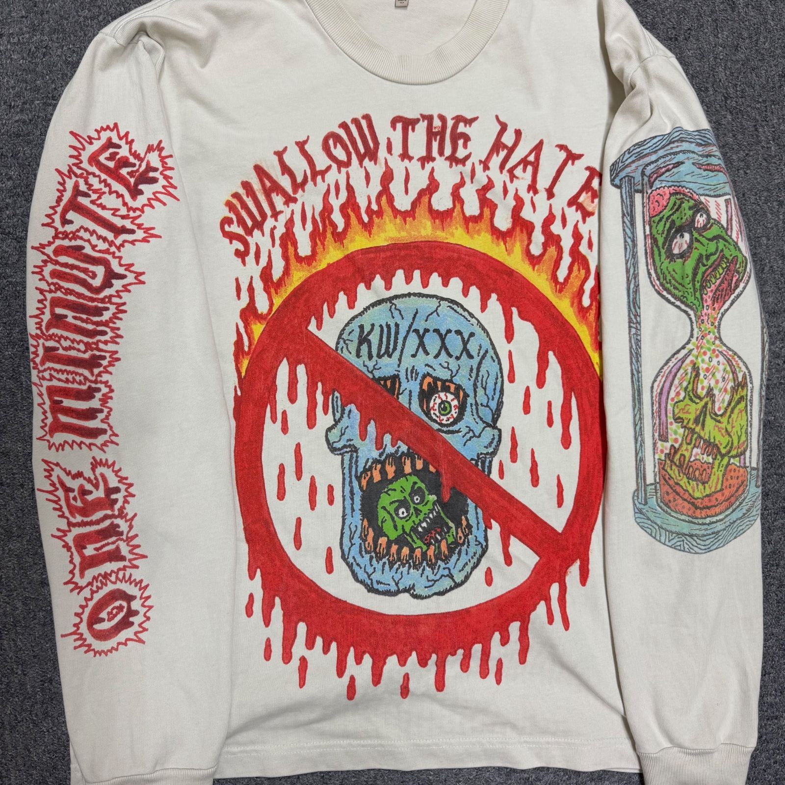 YEEZY SEASON6 × XXX TENTACION 18SS Swallow The Hate Long Sleeve 