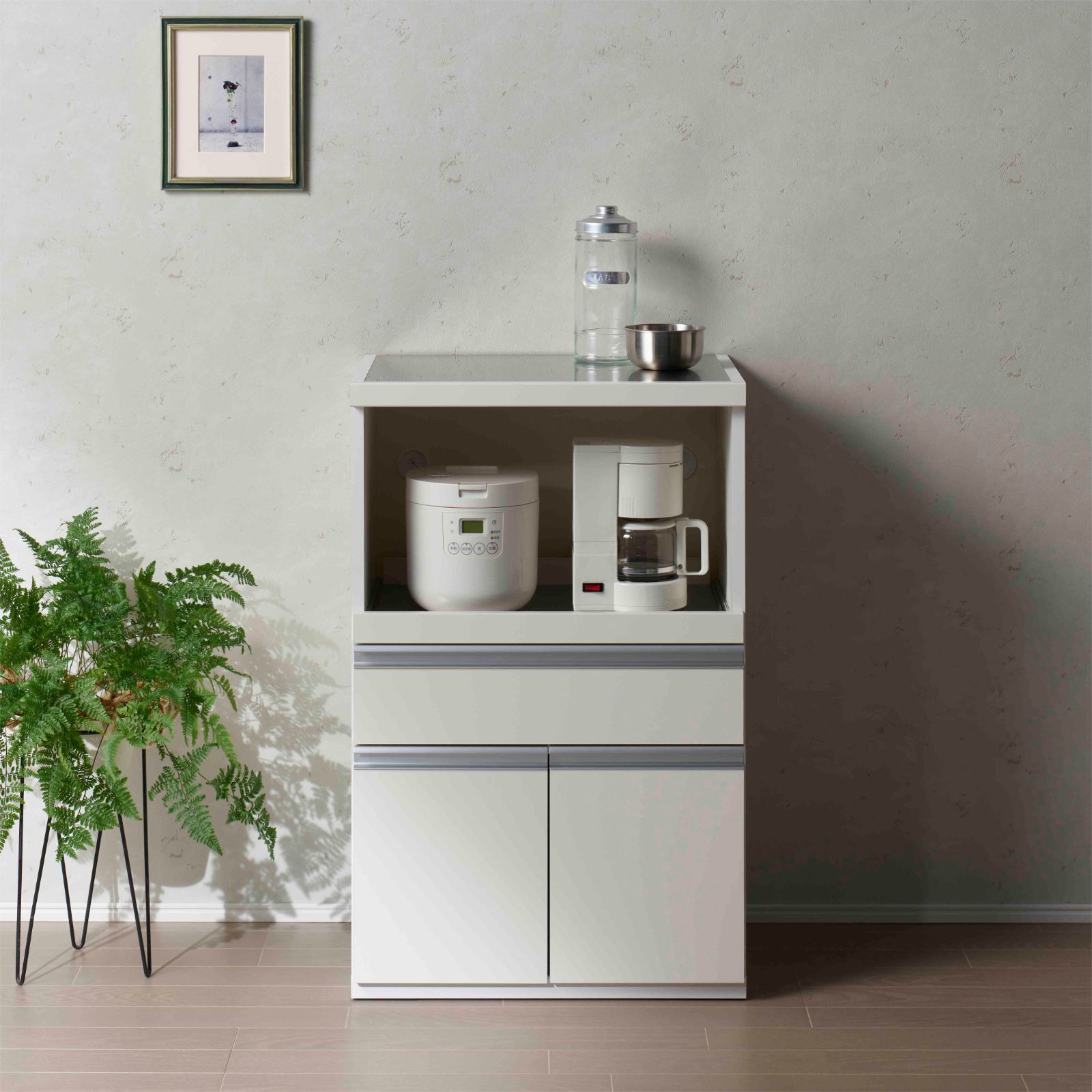 【梱包たのメル便】ニトリ　レンジ台　フォルムN RE1175 WH ニトリ レンジ台 RE1175 WH 梱包たのメル便】ニトリ レンジ台 フォルム