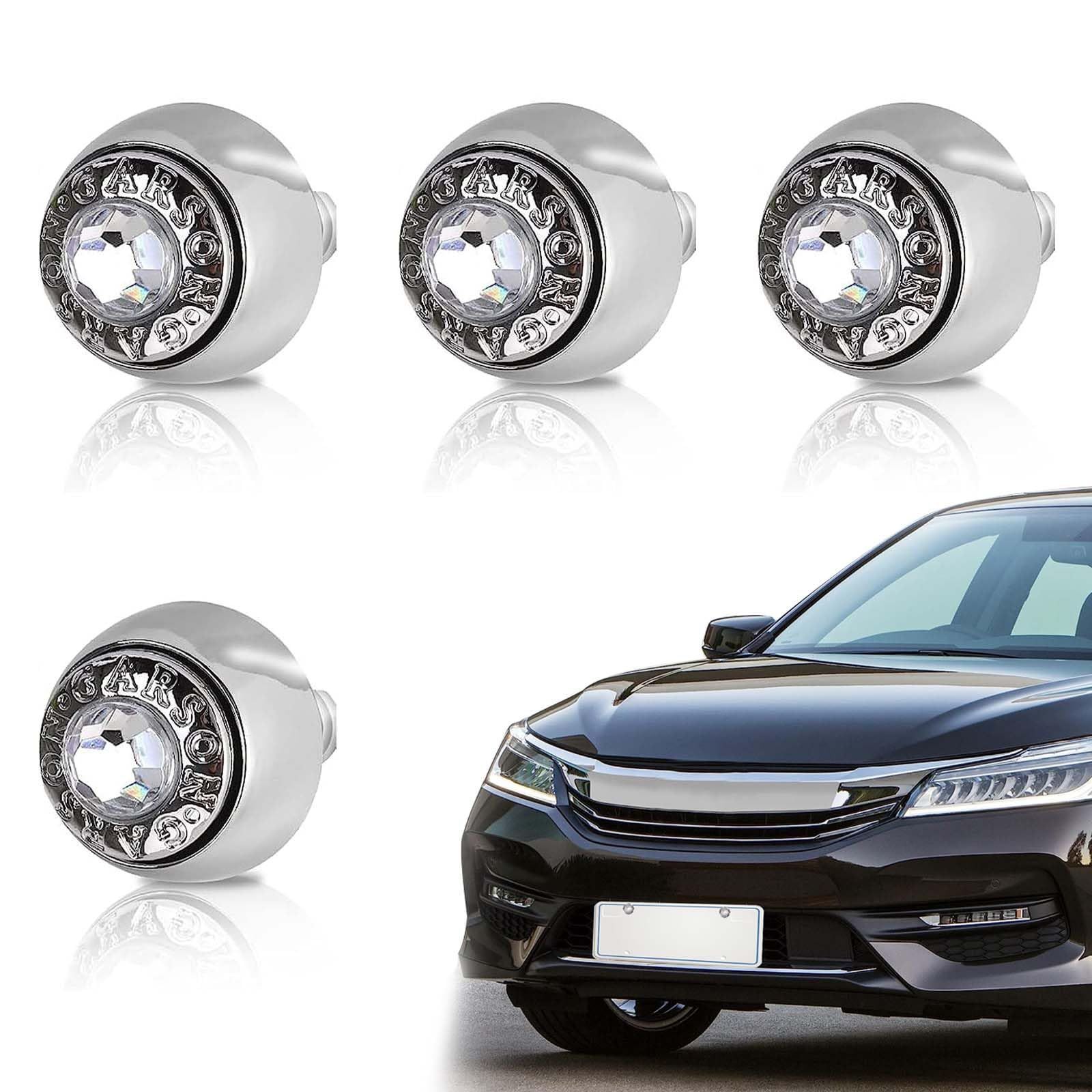 新品 特価商品 ナンバープレートボルト 4本セット 車用 キラキラ 