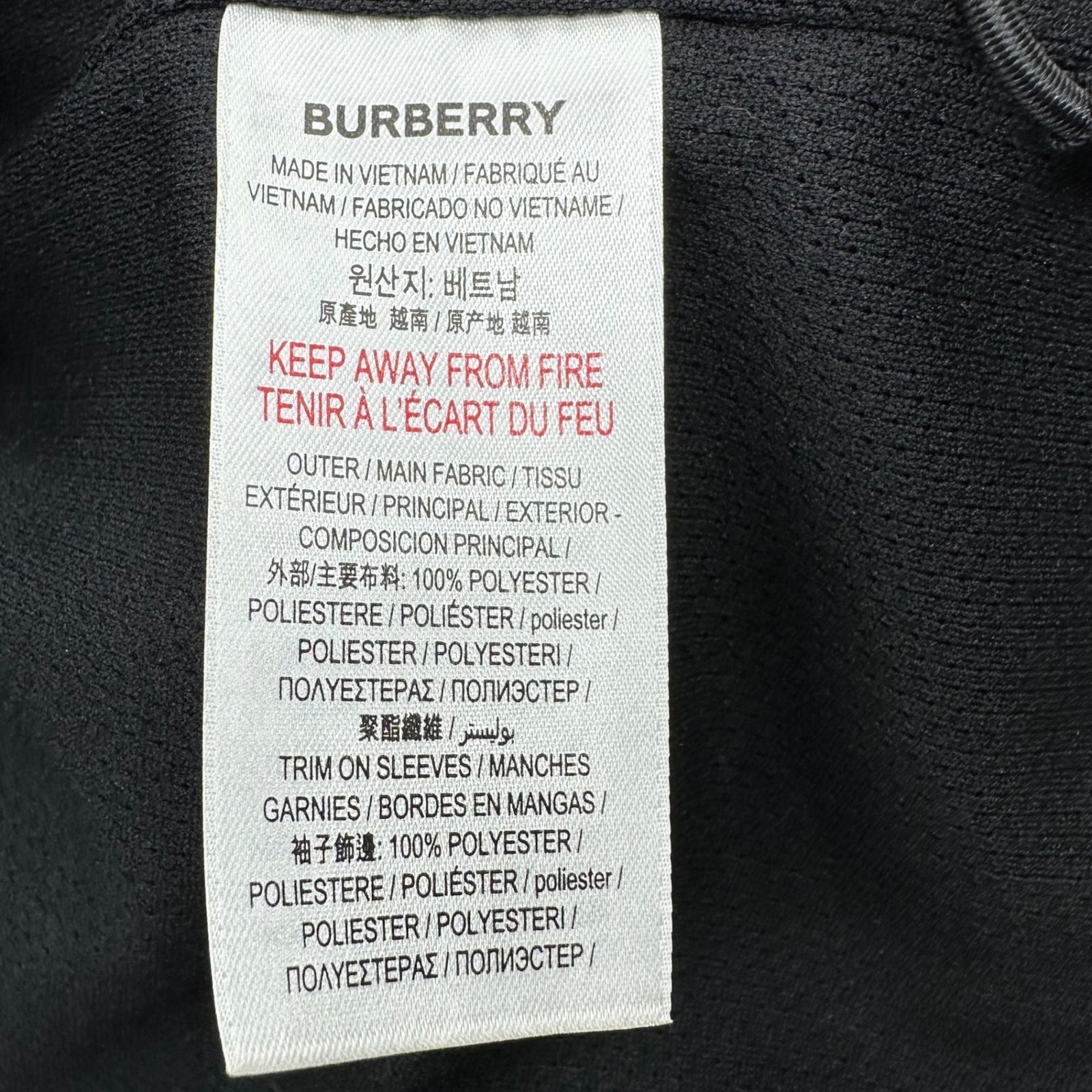 メンズ BURBERRY(バーバリー) TB Logo Color Block Fleece Zip Up