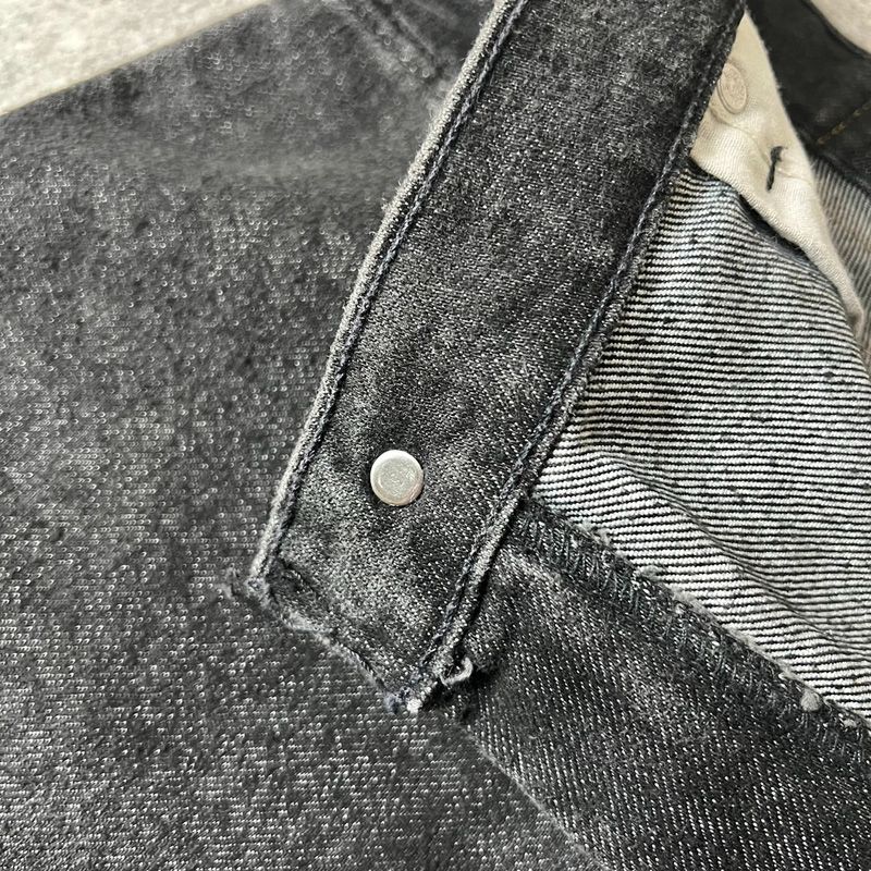 90s USA製 Levis 540 先染め ブラック デニム パンツ 36 32 / 90
