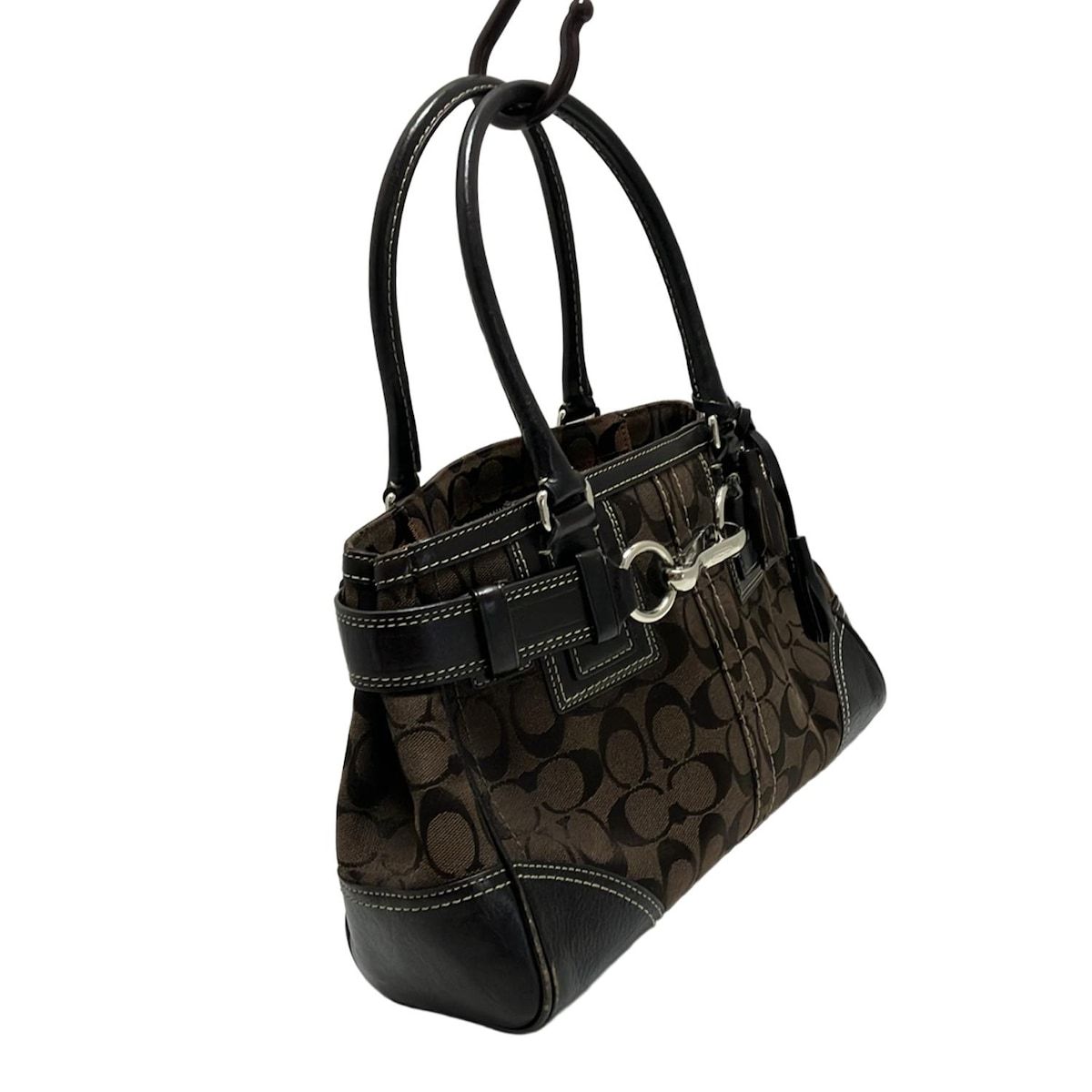 COACH(コーチ) トートバッグ シグネチャー柄 F10245 ダーク
