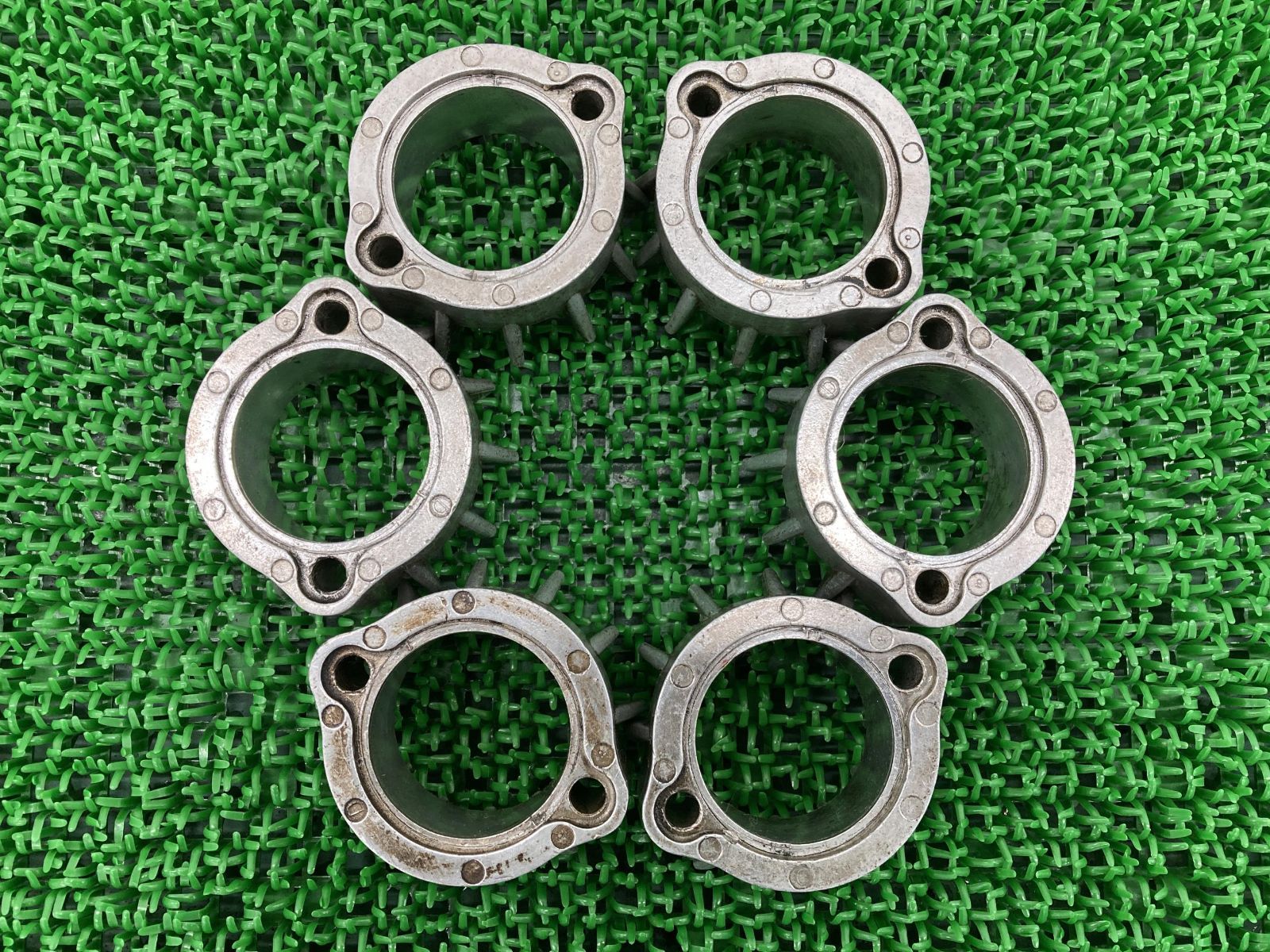 HONDA CBX1000 マフラーフランジ バイクパーツ 部品 CBX1000 マフラーフランジ ホンダ 純正 中古 バイク 部品 割りカラー