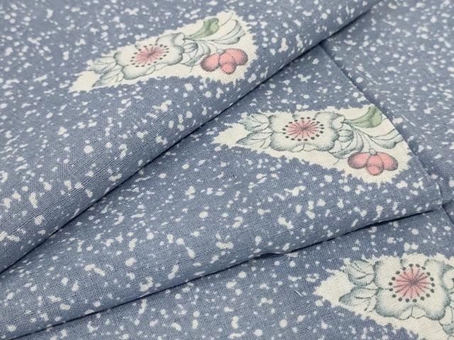 平和屋着物＊夏物 小紋 紗 辻が花文 洗える着物 AABB2572jd