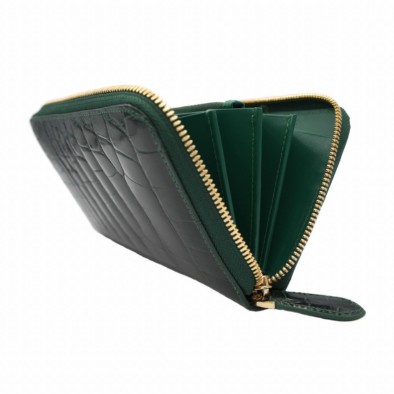 ☆希少革☆シャイニング☆長財布☆クロコダイル☆新品☆本物鑑定