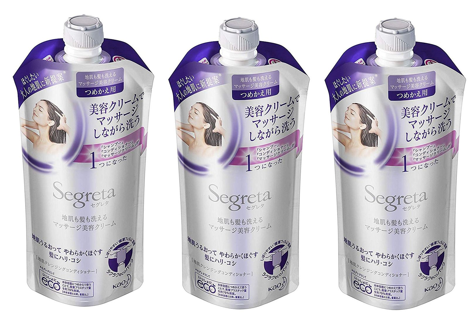 【3個セット】セグレタ 洗えるマッサージ美容クリーム つめかえ用 285ml×3個 