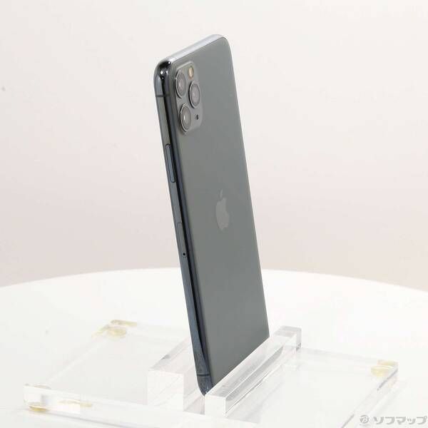 中古品〕 iPhone11 Pro Max 64GB ミッドナイトグリーン MWHH2J