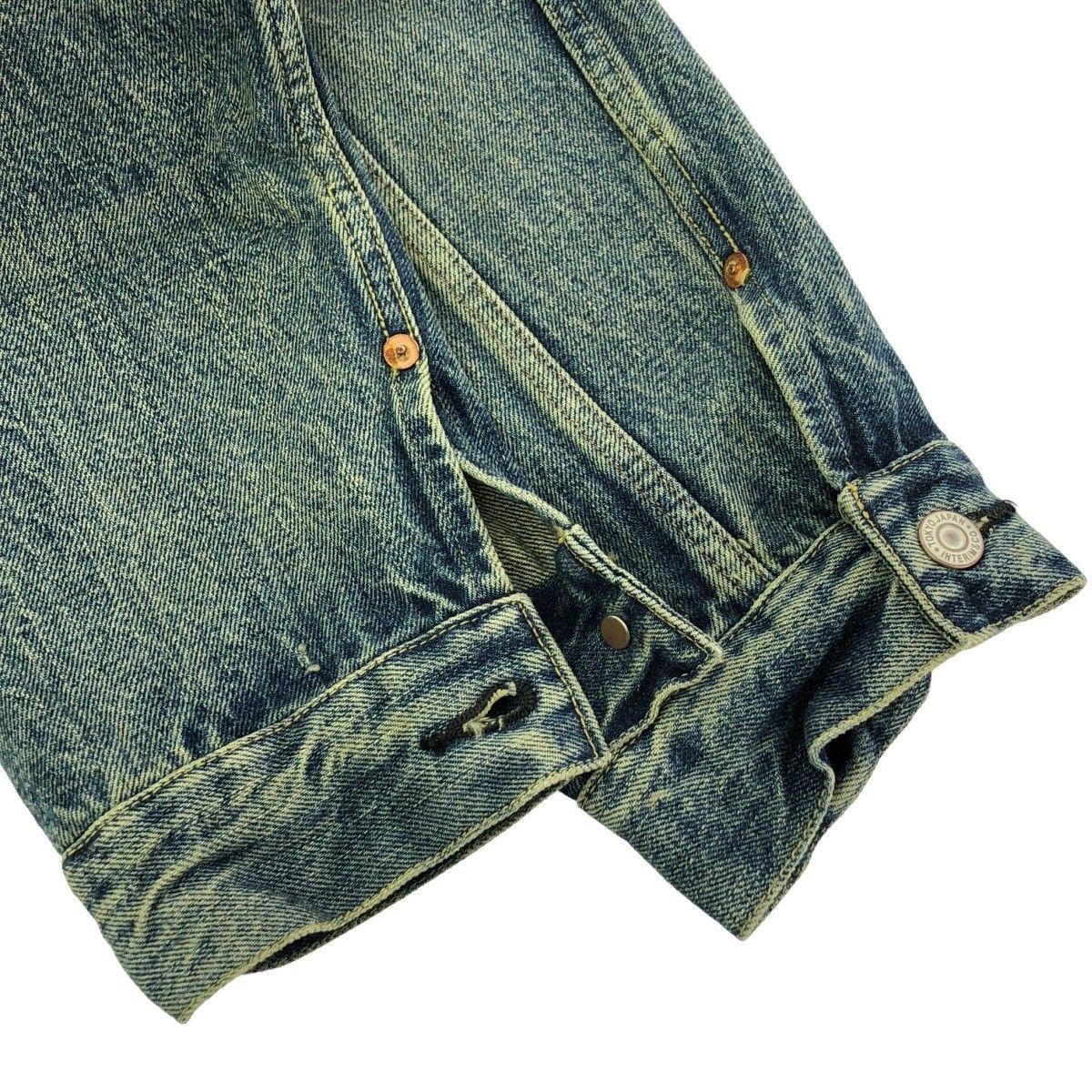 本日まで　試着のみ　24ss   interim インテリム　デニムジャケット インテリム INTERIM ハイパービッグ シャビー ヴィンテージ