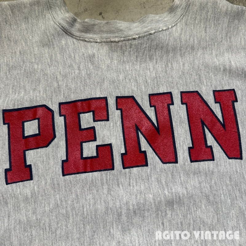 ビンテージ チャンピオン リバースウィーブ トリコタグ PENN 80年代 Champion チャンピオン 80s トリコタグ 中期 PENN カレッジ ロゴ
