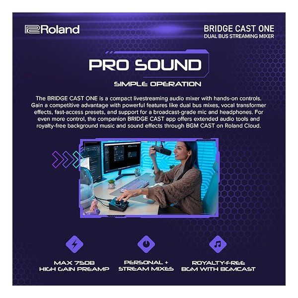 Roland ローランド BRIDGE CAST ONE ゲーミングミキサー BRC-ONE