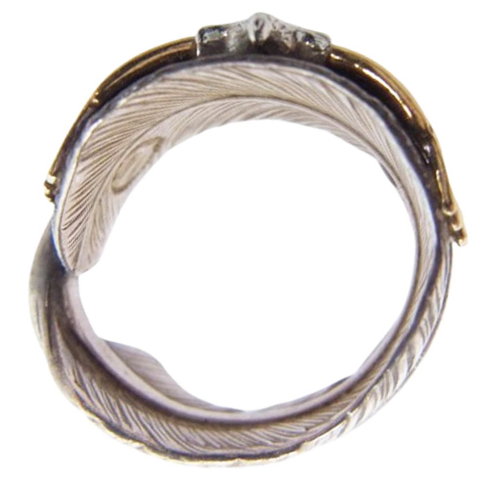 KEN KIKUCHI ケンキクチ K18イーグル付き フェザー リング 12.5号