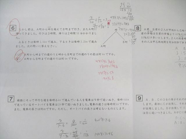 SAPIX 小6 サピックス 夏期算数デイリーチェック 【計18回分