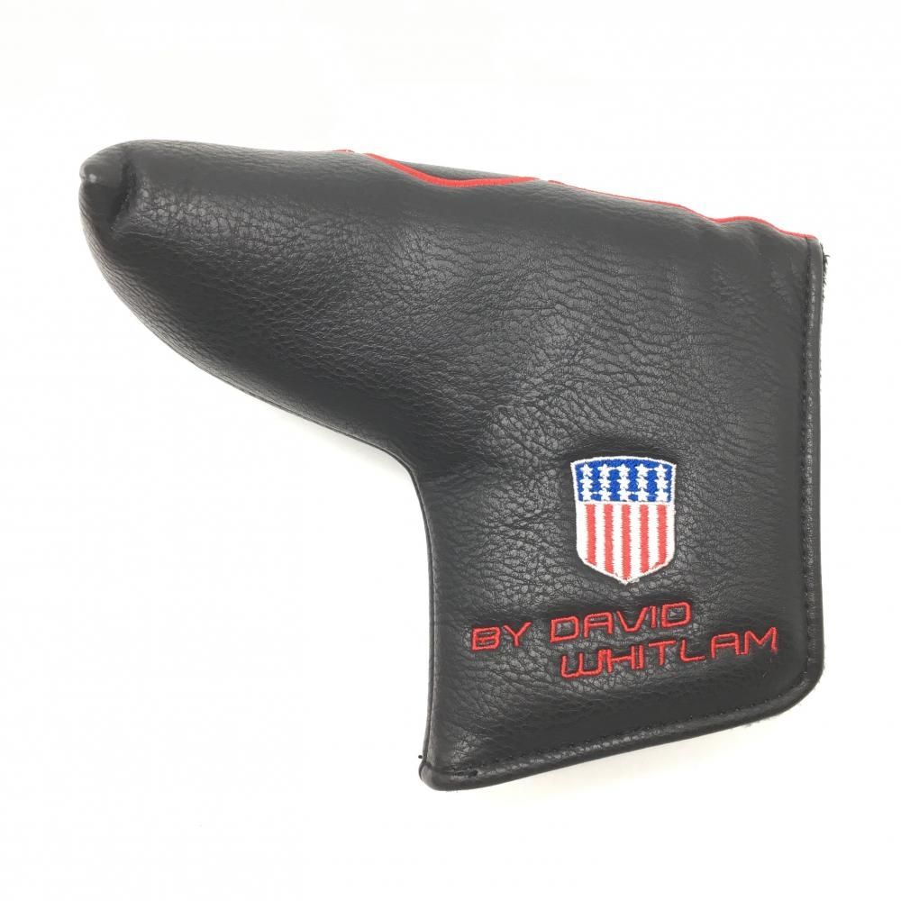 超美品】ゲージデザイン パターカバー 黒×レッド ピン型ゴルフ