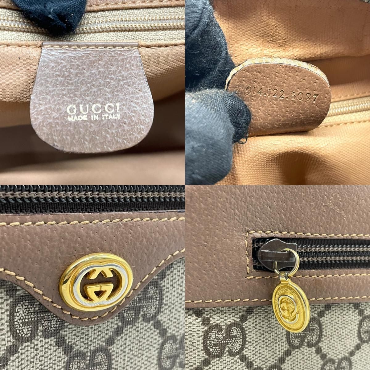 美品 GUCCI グッチ オールドグッチ GG柄 クラッチバッグ