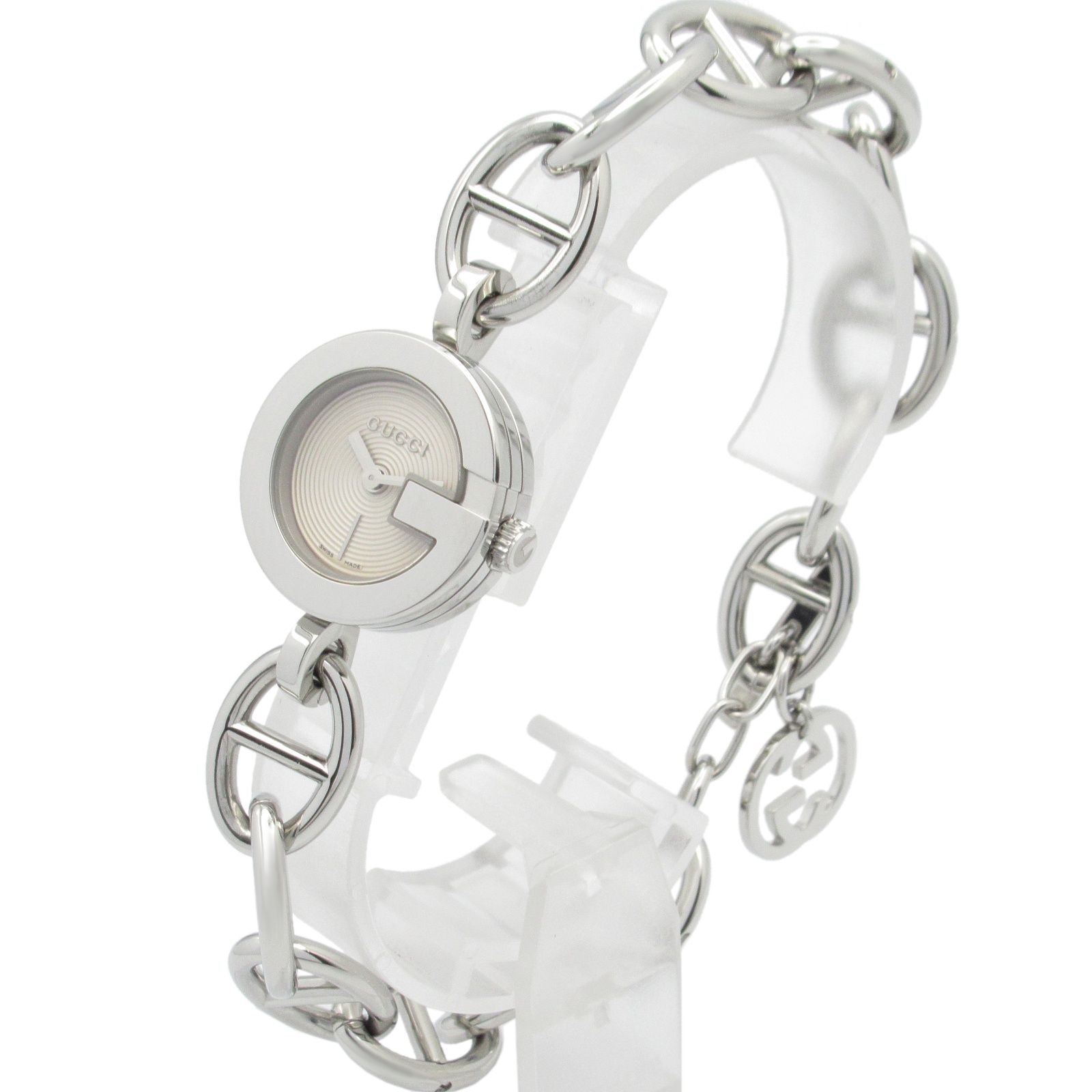 グッチ GUCCI 腕時計 Gチャーム ブレスウォッチ 107 シルバー