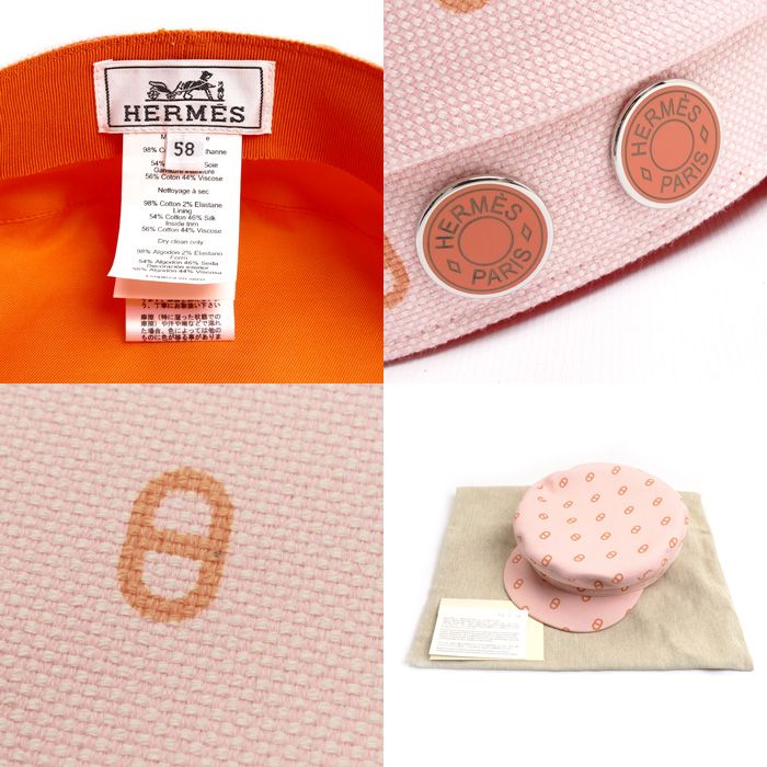 HERMES エルメス ヴォーバン クルー ドセル キャスケット ピンク