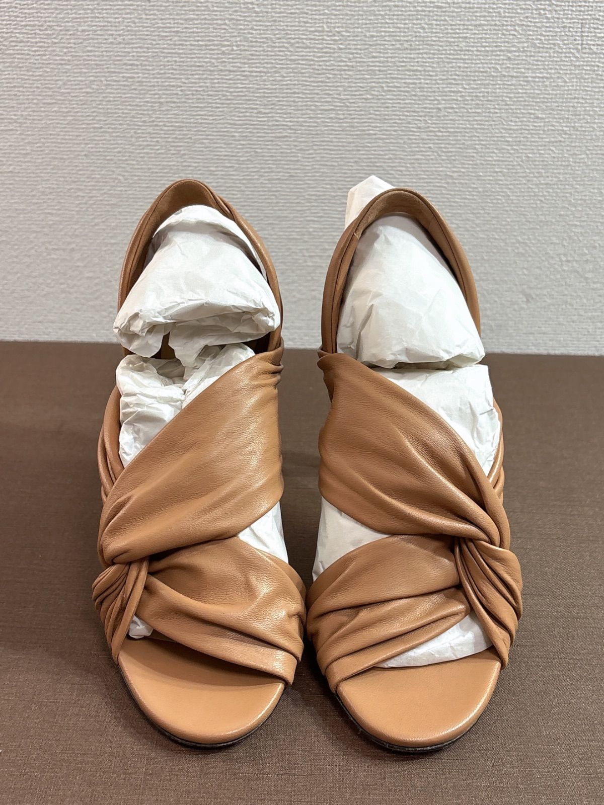 極美品】ジミーチュウ レザー ヒール サンダル 靴 シューズ ミュール