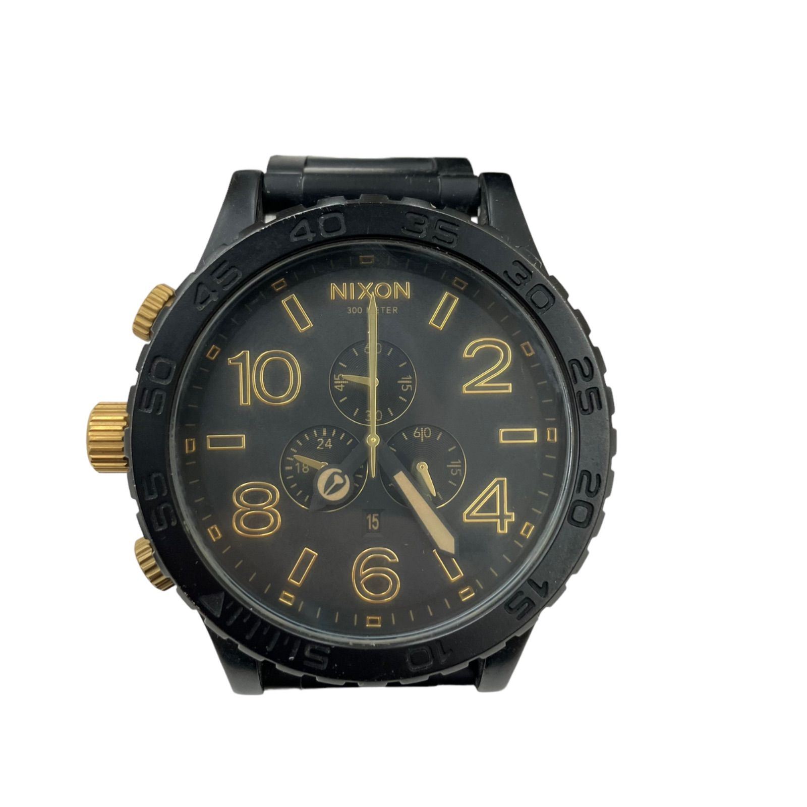 NIXON ニクソン 腕時計 51-30CHRONO MATTE BLACK GOLD - メルカリ